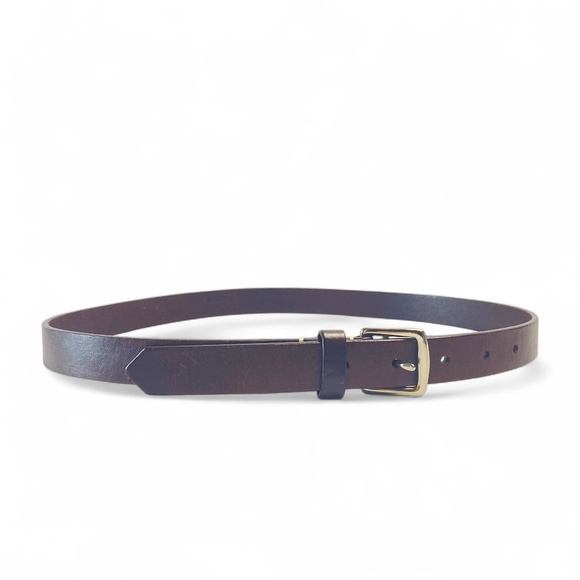 COACH Woman Classic Leather Belt in Chocolate Brown Size Medium - Picture 1 of 4